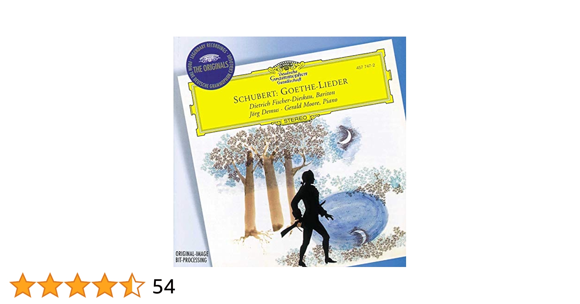 クラシック CD Fischer-dieskau / Moore Schubert , Lieder F00G29097 DG DEUTSCHE GRAMMOPHON /00110 Franz Schubert, Dietrich Fischer-Dieskau, Jörg Demus, Gerald