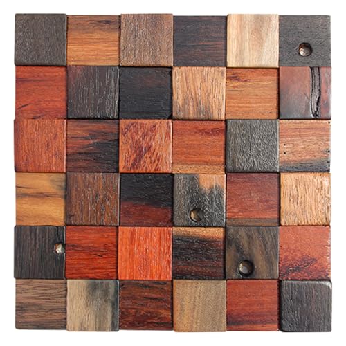 DQQWood Shipwood Solid Wood 3D Wall Panels - 3D Natural