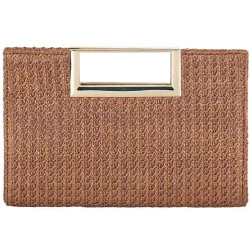 Image of Top Handle Straw Clutch