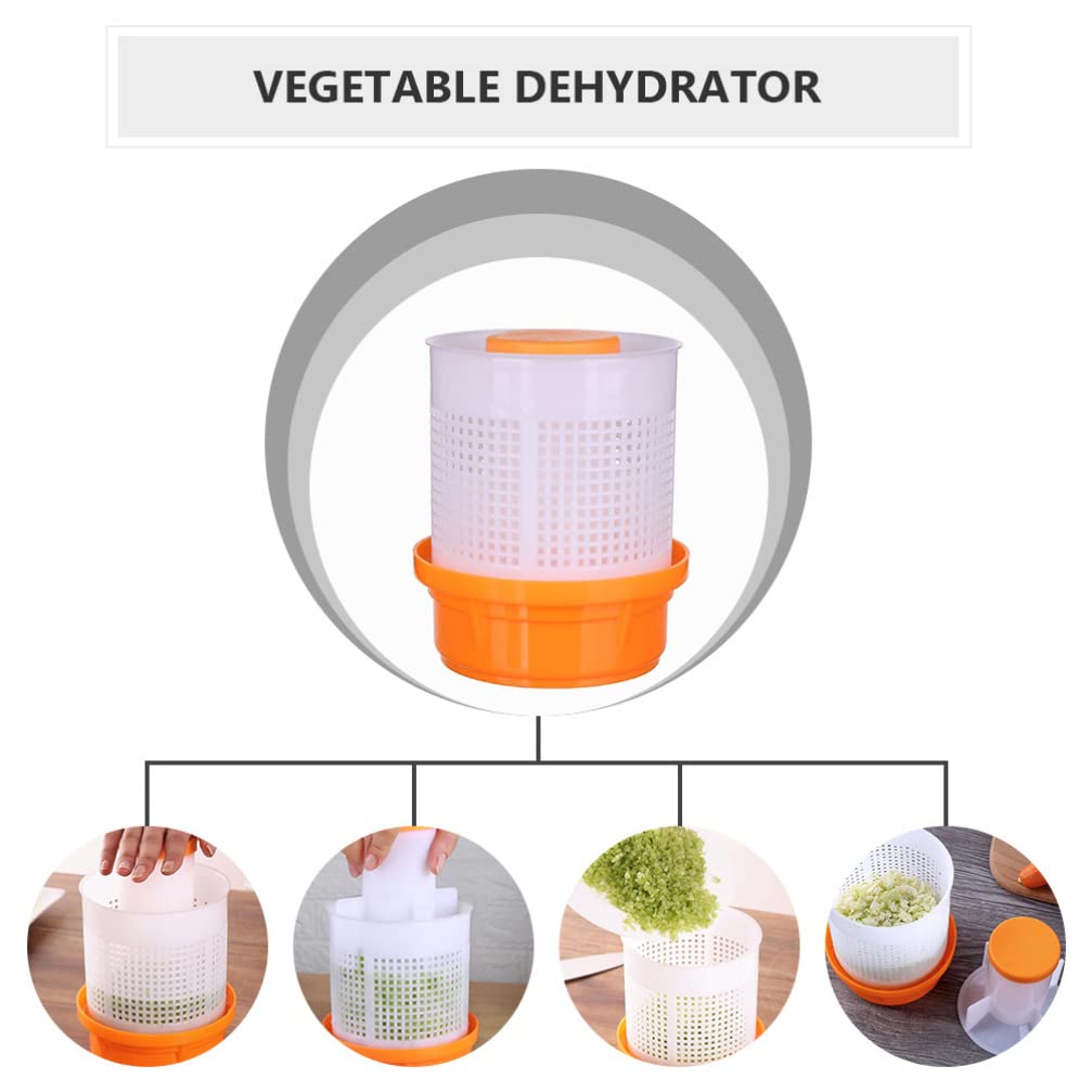 Hemoton Manual Fruit Dehydrator Kitchen Gadgets Food Dryer Water Remover Large Household Hand Press Safe Pp Material Cooking Gadgets