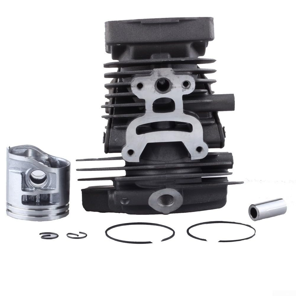 Conjunto de cilindro de motosierra de 38 mm Kit de tapa de bomba de aceite para MS171 MS181 MS181C MS211 Piezas de motosierra Reemplazo de culata Accesorios de reparación de motor Corte al
