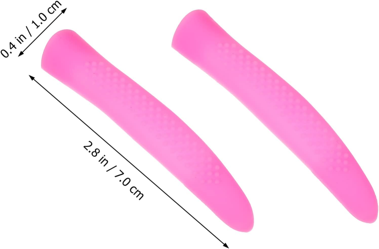 Nail Care Tool Cuticle Trimmer Handle Cover 5 Pairs Silicone Sleeve Non-slip Feature Random Color