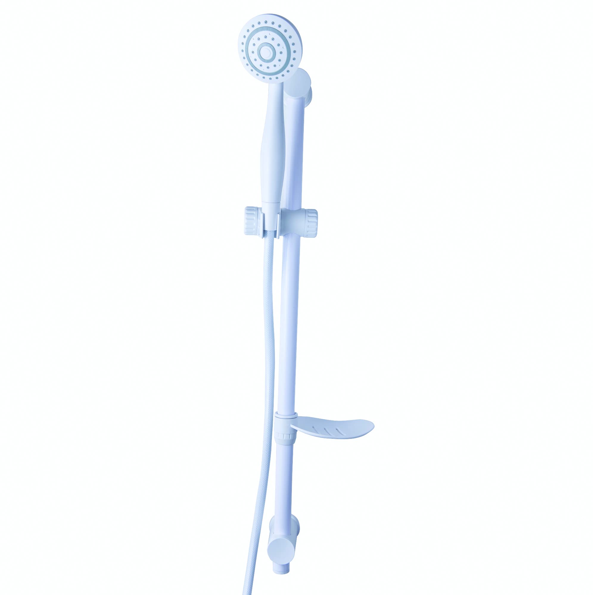 Blue Canyon Titan Shower Kit for Bath, Stainless Steel Shower Kits & Riser Rails, High-Pressure Water Flow, Customised Bathing with 3 Mode Shower Spray, Adjustable Shower Handset, White