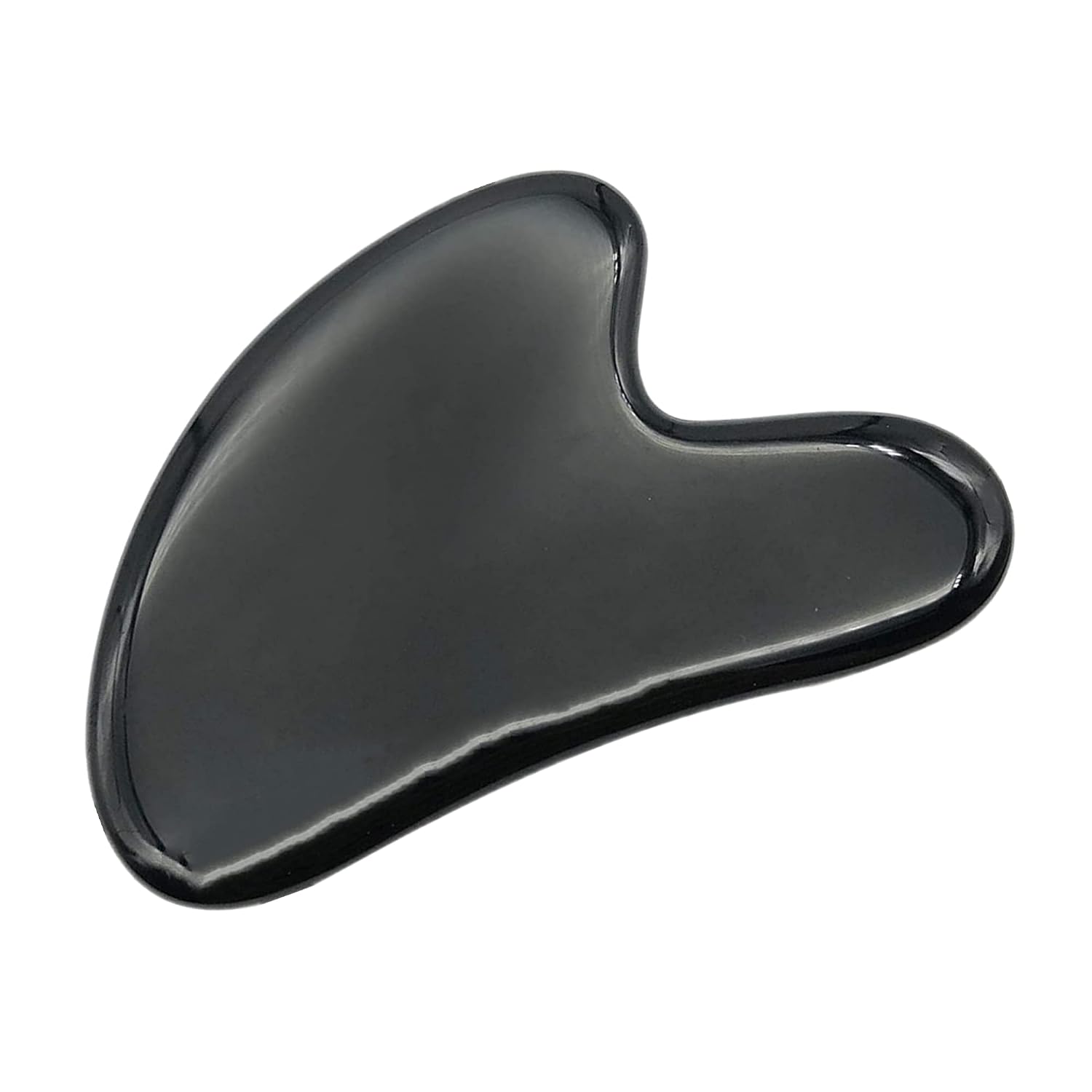 1 Pcs Natural Rose Quartz Scraping Facial Massage Tools, Crystal Jade Guasha Stone Board for SPA Acupuncture Therapy Trigger Point Treatment