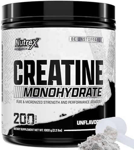 Nutrex Research Micronized Creatine Monohydrate Powder - 200 Serv...