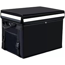 UverArts Delivery Bag, Leak Proof, Foldable, Storable, Large Capacity, Wub, Secure, Motorcycle, Bicycle, Hood, Household Delivery, Waterproof, Lightweight, Heat Retention, Cold Retention