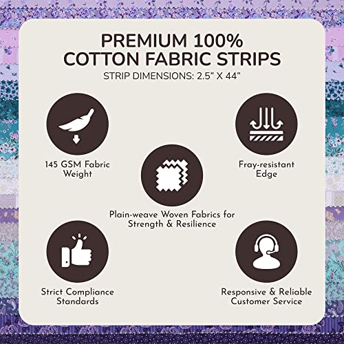 tinyspool amp co jelly roll fabric strips for quilting crafting and sewing 40 strip assorted bundle soft cotton for blanket rug upholstery home decor and purse making merry mermaid