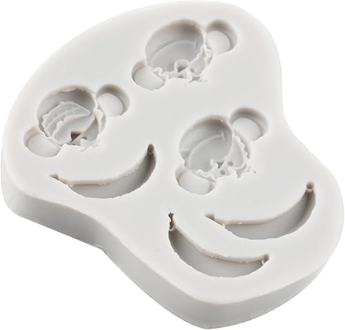 Miniatura 8 de Molde de silicona de plátano y mono para pastel de plátano y mono para decoración de tartas, decoración de cupcakes, caramelo y goma de mascar de