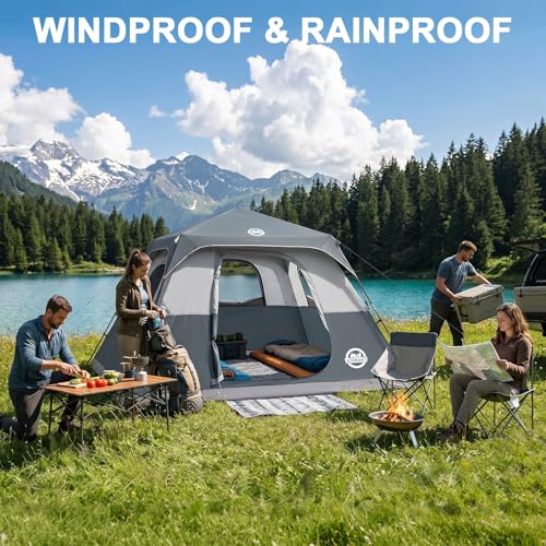 ADSMART Instant Tents for Camping 6 Person Tent Waterproof for Outdoor - Image 5
