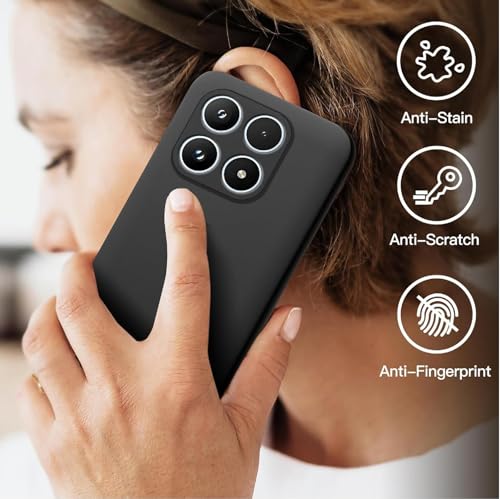 Image of Back Cover Case Compatible for Xiaomi 17 |Raised Edges Protect Camera & Screen|Slim Fit Back Case for Xiaomi 17 - Black