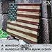 Flags of Valor Legacy Series Wooden American Flag | US Flag Wall Decor, Patriotic Wall Art, Made in USA by Veterans, Ready to Hang, Man Cave Room Decor for Men (Large, 22