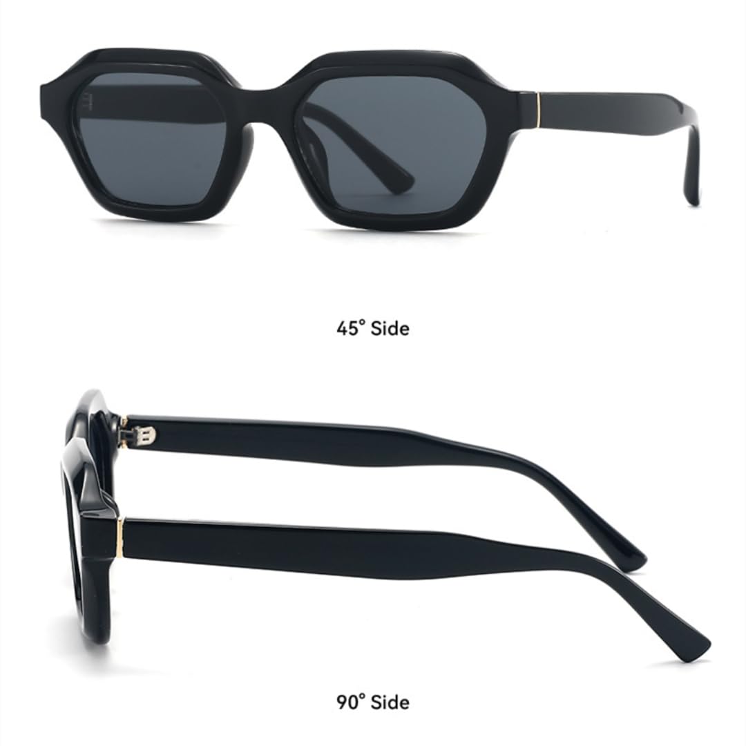 Occhiali da sole punk retrò alla moda da donna e uomo Uv400