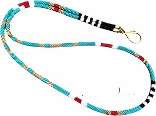 Lanyard, beaded badge holder, beaded lanyard, woman beaded lanyard, ID card holder teacher nurse lanyard african lanyard, teacher gift