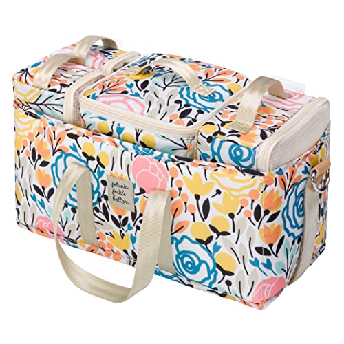 Image of Petunia Pickle Bottom Inter-Mix Deluxe Kit | Baby Diaper Caddy Organizer | Keep Everything Organized in Diaper Bag, Stroller, or Nursery - Happy Meadow