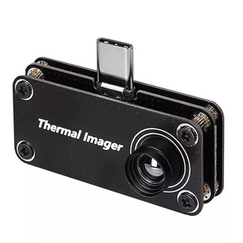 Thermal Imaging Camera For Android, 32X32 Resolution, -20 To 1000℃ Temperature Range, Type-C Infrared For Ir Imager With 5Fps Frame Rate And 5 Color Palettes, Black