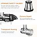 Cold PressJuicer,AMZCHEF Slow Masticating Juicer Machines with Reverse Function, High Juice Yield, Easy Clean with Brush,Recipes for High Nutrient Fruits and Vegetables, White(Updated)