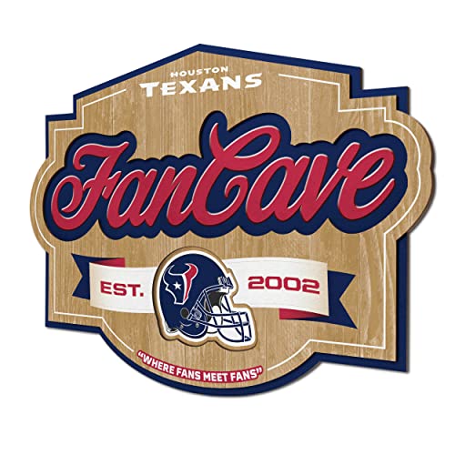 Image of YouTheFan NFL Houston Texans FanCave Wall Art | Ready-To-Hang, 3D Multi-Layered Construction, Floating Wall Mount Design, Great Fan Gift, Officially Licensed Artwork