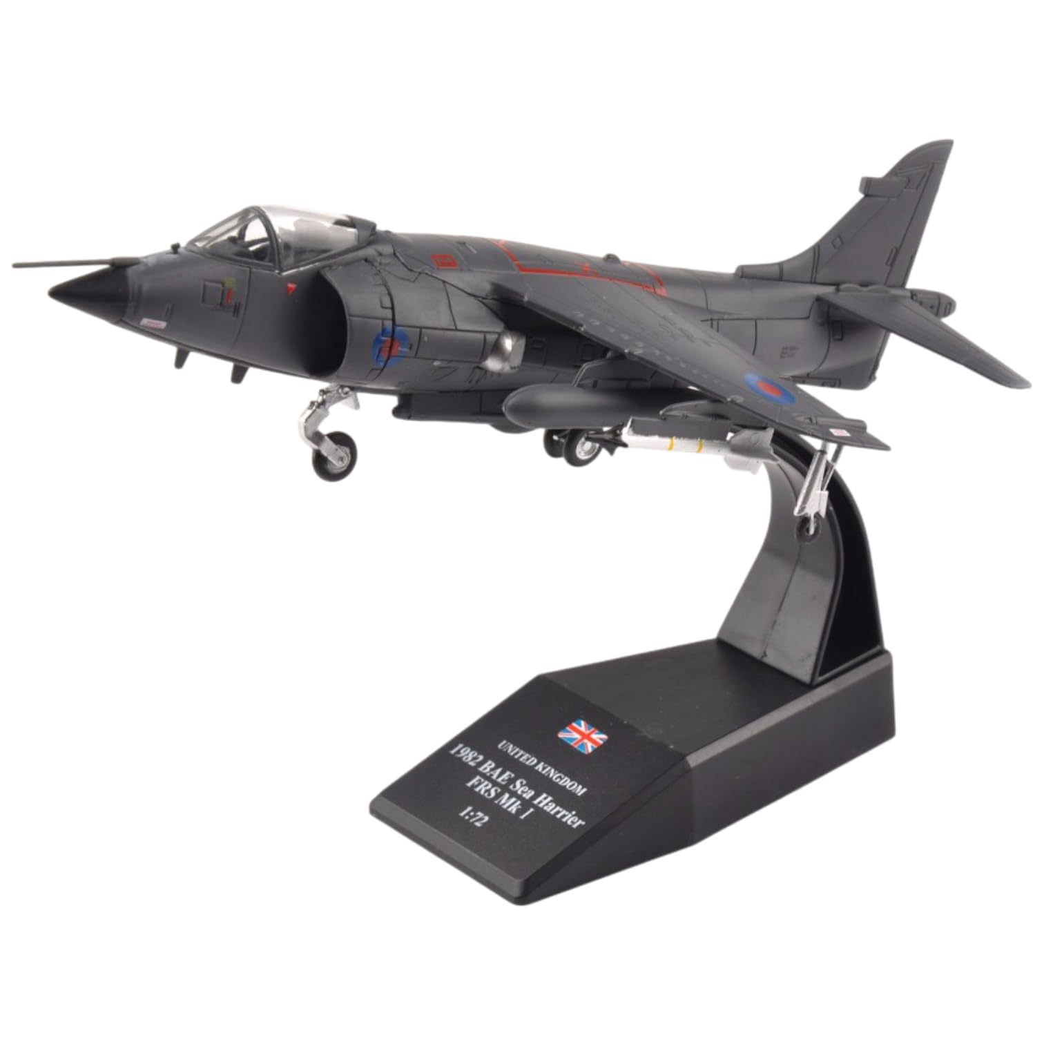 AirModels BAE Sea Harrier FRS MK I Diecast Aircraft Model 1/72 Scale Plane Toy Collectable Gift