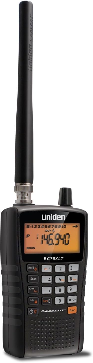 Uniden BC75XLT Bearcat Compact Handheld Analog Scanner, BC75XLT