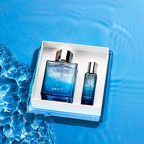Image of NEXT CARE MEN IN BLUE Long Lasting Eau de Perfume for Men | Luxury Fragrance Combo Pack of -100ml+20ml