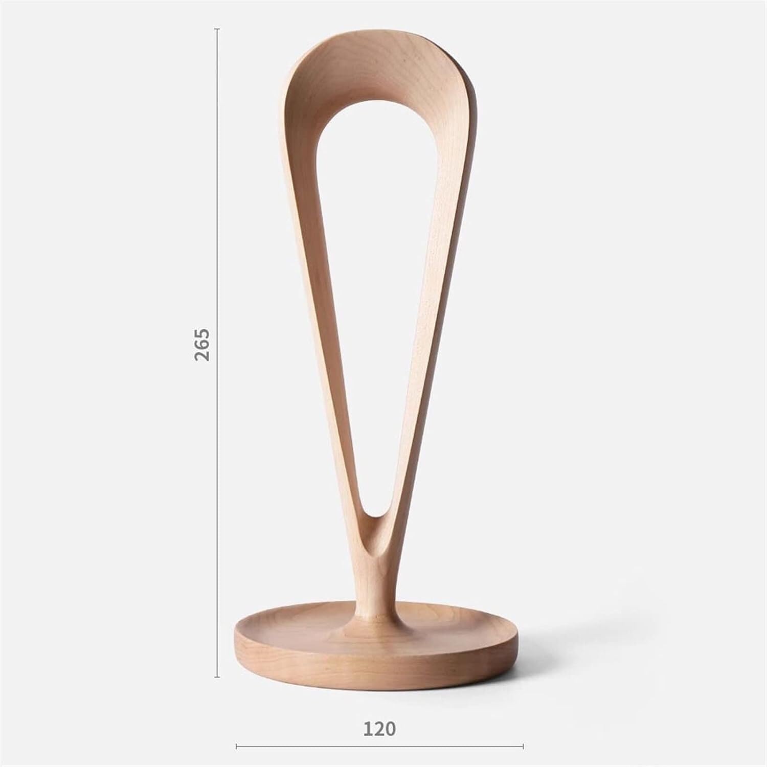 Supporto per Cuffie con Gancio in Legno di Noce e Acero per scrivania, Ufficio, PC da Gaming.