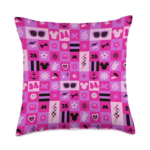 Coussin Mickey Disney rétro multicolore 45x45 cm pour décorer votre salon