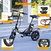 Hidoes C5 Folding Electric Bike for Adults/Teens,14" Portable E bike with Removable Battery 60KM Range Up to 25KM/H,Front Shock Absorber,Foldable Ebike with Rear Frame #5
