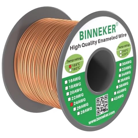 BINNEKER 24 AWG Enameled Copper Wire Cover