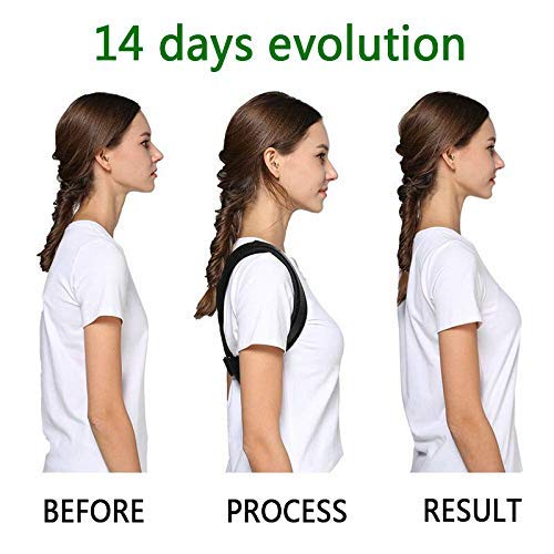 MCIGICM New Version Posture Corrector for Women and Men,Upper Back Brace Adjustable Back Straightener and Providing Pain Relief from Neck, Back & Shoulder (It's Not Suitable For Obese Customer)