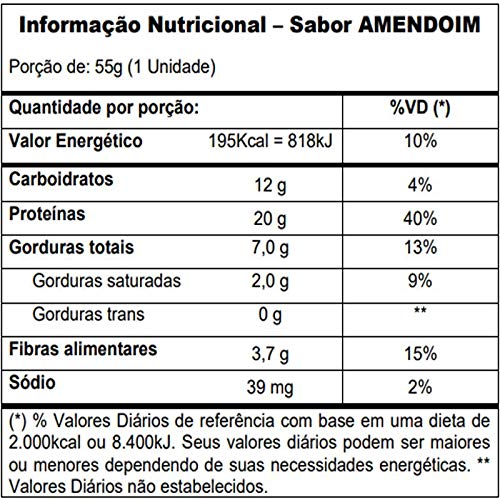 Barra de Proteína ISOCRISP Bar Vitafor 12 und. Amendoim