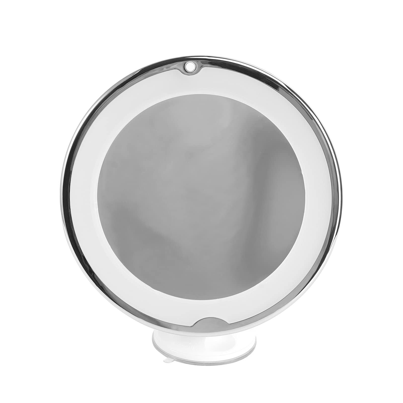 Miroir grossissant 7X LED Beavorty blanc avec ventouse de salle de bain pour maquillage