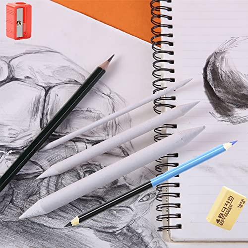 YEZIDE Sketching Pencils and Drawing Set 31pcs Sketching Drawing Color Pencil Set including Graphite Pencils dual ended colored pencils Sketch Book for Kid Adults Artists Student Black - Image 3