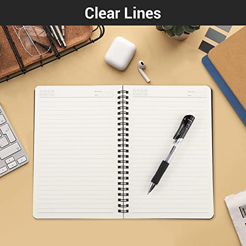 Eusoar Students Ruled Spiral Notebook, A5 6 Packs 5.5"X8.3" 120 Pages Lined Travel Writing Notebooks Journal, Memo Notepad Sketchbook, Students College Office Business Diary Book Journal-3 Colors #TOP6