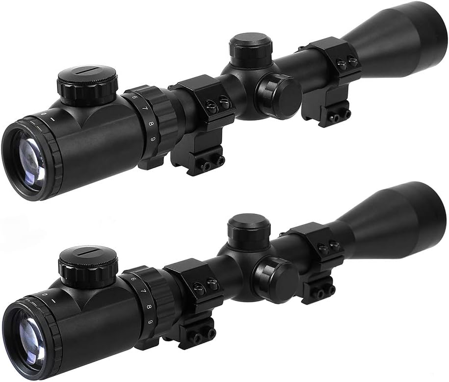 LONSEL 1'' Dovetail Scope Rings, 2Pcs High Profile & 2Pcs Medium Profile 1 Inch Scope Mount Rings for 11mm Dovetail Rails - Pack of 4 : Sports & Outdoors