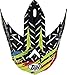 THH T-710X Assault Helmet Visor Peak Yellow/Red