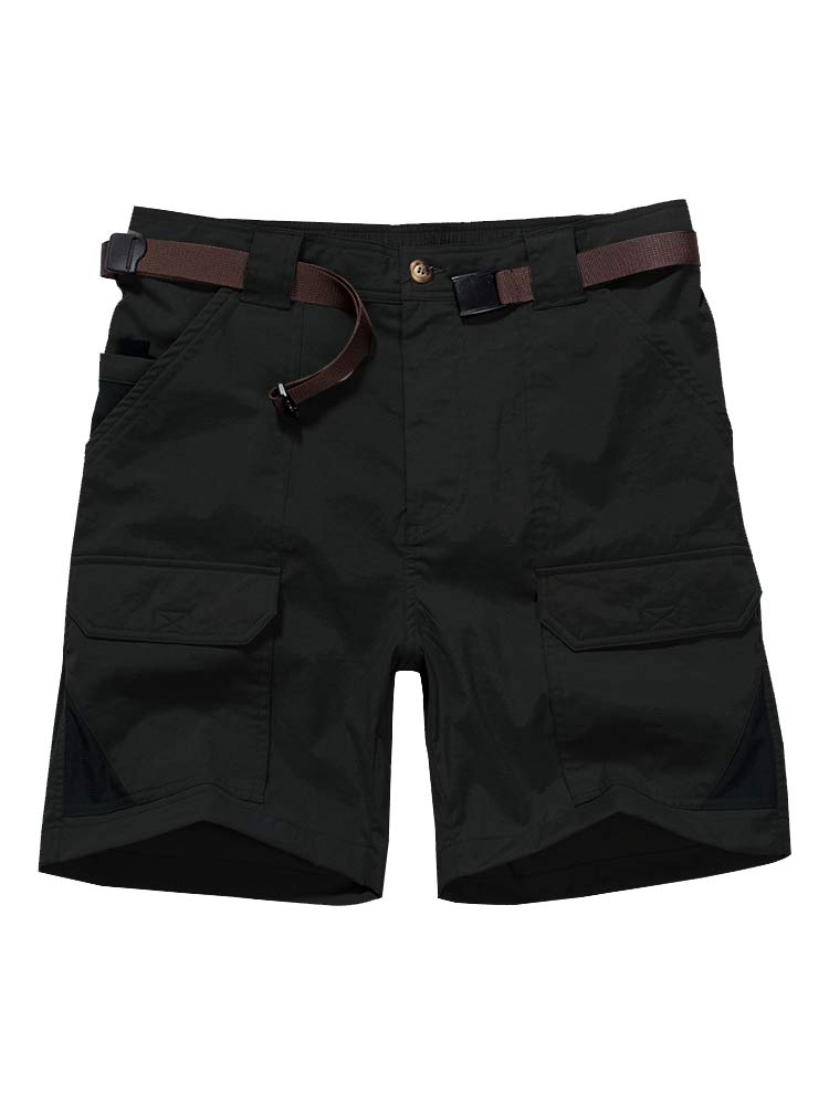 Jessie KiddenMens Stretch Casual Lightweight Water Resistant Quick Dry Cargo Fishing Hiking Shorts