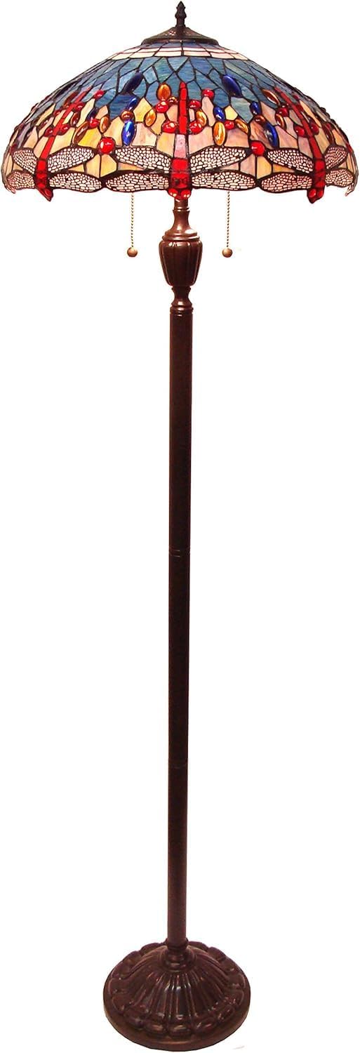 F1894 Tiffany Dragonfly Floor Lamp