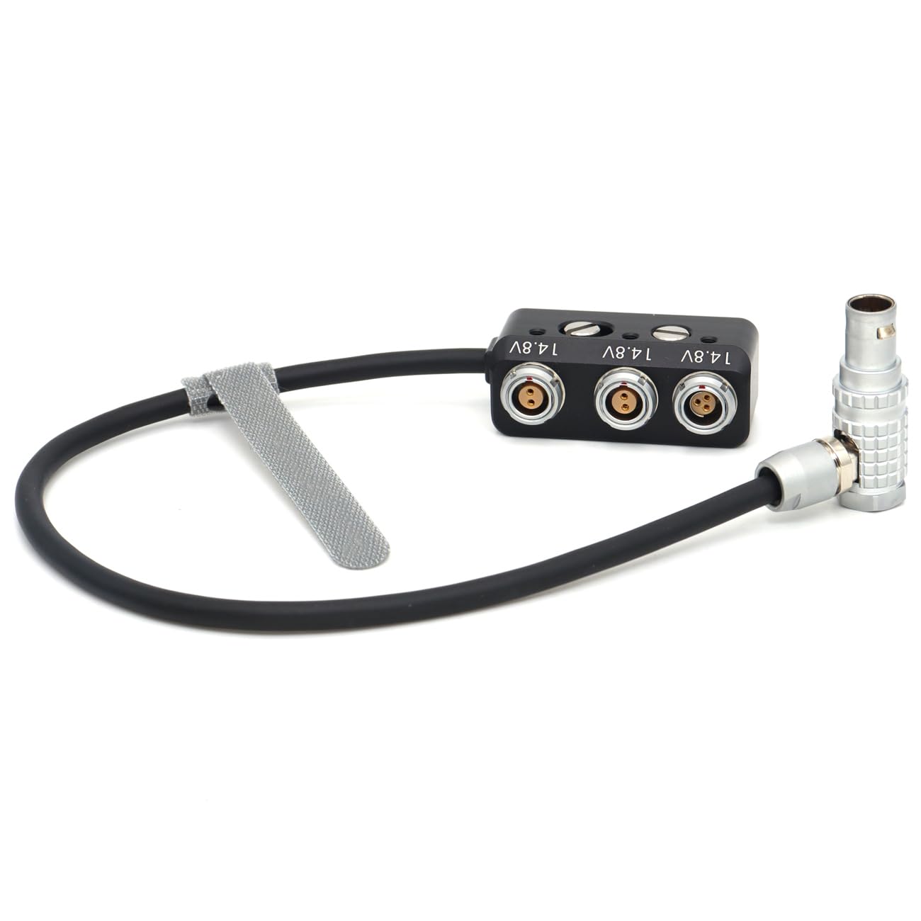 Power Adapter Splitter Box EXT 7Pin to Fischer 3Pin and Dual 0B 2Pin for Alexa Mini Camera Start/Stop and Power - 30cm