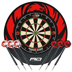 RED DRAGON Razor Edge Professionele dartbord- en surround-dartset