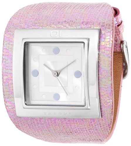 Montre 01TheOne femmes AN01M01 analogique mode cuir noir tendance