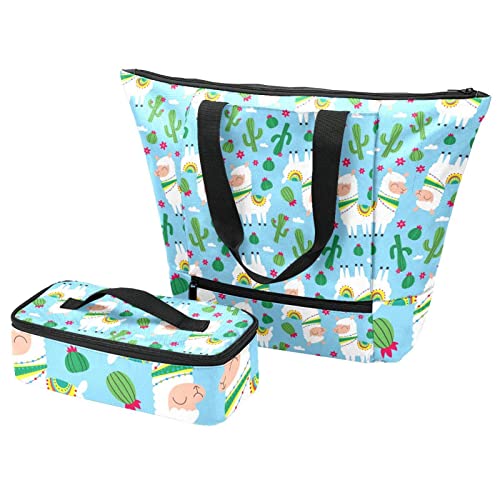 Sac fourre-tout alpaga avec plantes étanche et isotherme taille unique