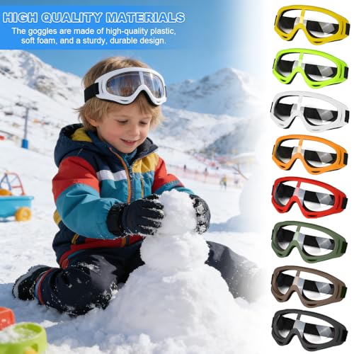 Lunettes de sécurité enfants UV400 (lot de 8) en huit couleurs pour sport et jeux
