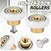 Biaungdo 4 Sets Shower Door Rollers, 19 mm Shower Door Rollers Runners Wheels Replacement Part, Bathroom Glass Door Roller Wheel Sliding Shower Door Runner