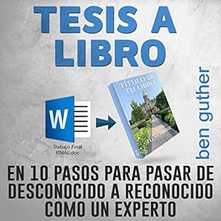 Tesis a Libro [Thesis to Book] Audiolibro Por Ben Guther arte de portada