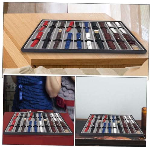 Plateau de présentation pour montres et support rectangulaire multifonctionnel - 8