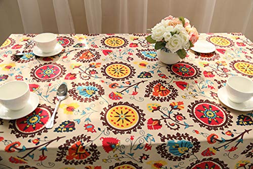 Nappe de table fleur soleil 140x250 résolvant vos décors ternes - 5