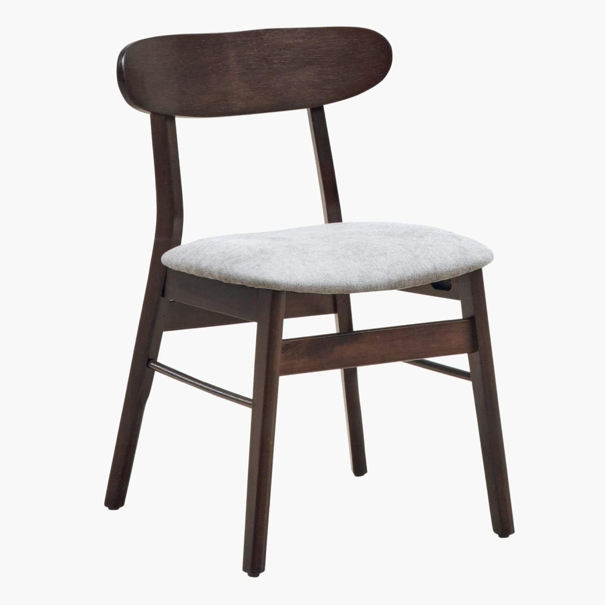 Home Box Nordica Solid Wood Dining Chair 76.5 x 47 x 47 Cm Brown
