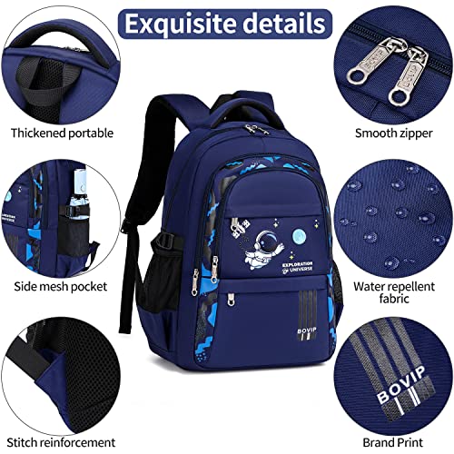 Bovip Kids Backpack Cute Lightweight Preschool Backpack For Toddlers Boys Girls Dark Blue #TOP1