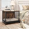 ALLOSWELL-Dog-Crate-Furniture-Indoor-Pet-Crate-End-Table-Wooden-Dog-Furniture-with-Removable-Tray-Decorative-Dog-Kennel-for-SmallMediumLarge-Dogs Indoor Pet Crate End Table