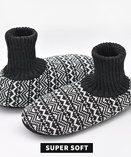 Panda Bros Slipper Socks For Women With Grippers, Fuzzy Womens Slipper Booties With Non Slip Bottoms, Cozy Warm House Slippers(Mixed Color, 8-10) #TOP4